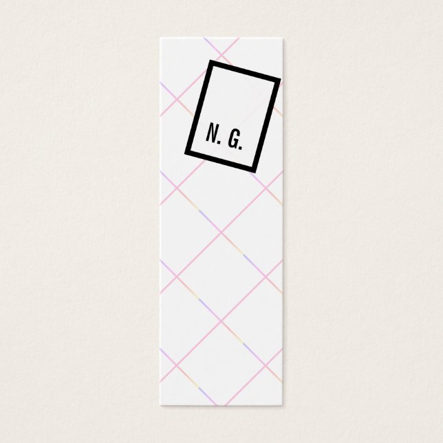 Speels en ongebruikelijk mini visitekaartjes (Voorkant)