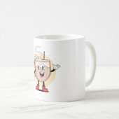 Speels en Schattig koffiekarakter Koffiemok (Voorkant rechts)