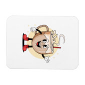 Speels en Schattig koffiekarakter Magneet (Horizontaal)