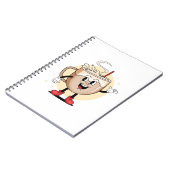 Speels en Schattig koffiekarakter Notitieboek (Linkerzijde)