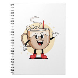 Speels en Schattig koffiekarakter Notitieboek