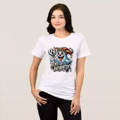speels fantoom Tri-Blend shirt (Voorkant volledig)