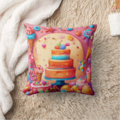 Speels gebak en Candyland Fun Kussen (Deken)