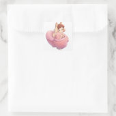 Speels geïnspireerd design vierkante sticker (Tas)