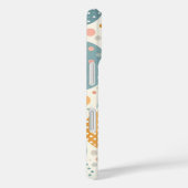 Speels geometrisch doedelpatroon Case-Mate iPhone case (Achterkant / Rechts)