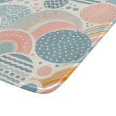 Speels geometrisch doedelpatroon snijplank (Hoek)