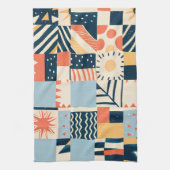 Speels geometrisch patroon theedoek (Verticaal)