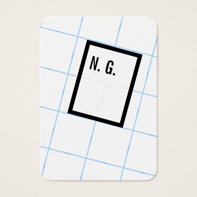 Speels, geweldig, anders visitekaartje (Voorkant)