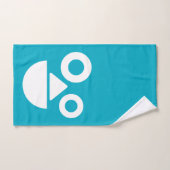 Speels gezicht minimaal grappig bad handdoek (Handdoek)