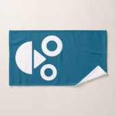 Speels gezicht minimaal grappig bad handdoek (Handdoek)