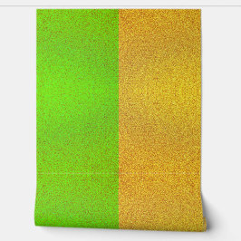 Speels Goud en Groen Textured Behang