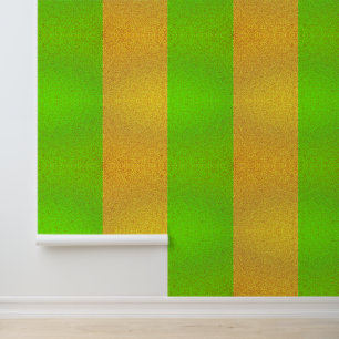 Speels Gouden en Groene Textuur Behang