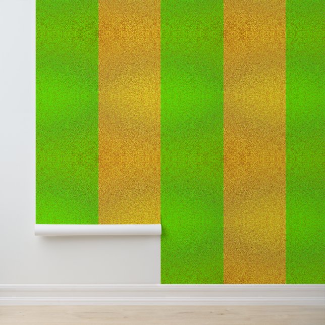 Speels Gouden en Groene Textuur Behang (Applicatie)
