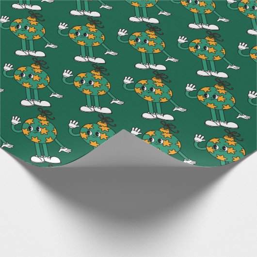Speels Green Pattern Gift Wrapping Paper Cadeaupapier (Hoek)