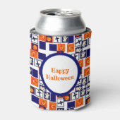 speels Halloween-thema patroon Blikjeskoeler (Blikje Voorkant)