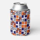 speels Halloween-thema patroon Blikjeskoeler (Blikje Achterkant)