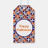 speels Halloween-thema patroon Cadeaulabel (Voorkant)