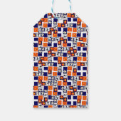 speels Halloween-thema patroon Cadeaulabel (Achterkant)