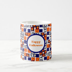 speels Halloween-thema patroon Koffiemok