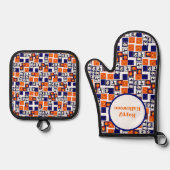 speels Halloween-thema patroon Ovenwant & Pannenlap Set (Voorkant)