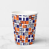 speels Halloween-thema patroon Papieren Bekers (Rechts)