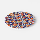 speels Halloween-thema patroon Papieren Bordje (Gekanteld)