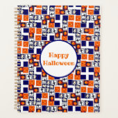 speels Halloween-thema patroon Planner (Voorkant)
