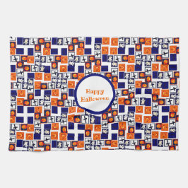 speels Halloween-thema patroon Theedoek