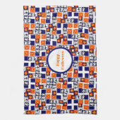 speels Halloween-thema patroon Theedoek (Verticaal)