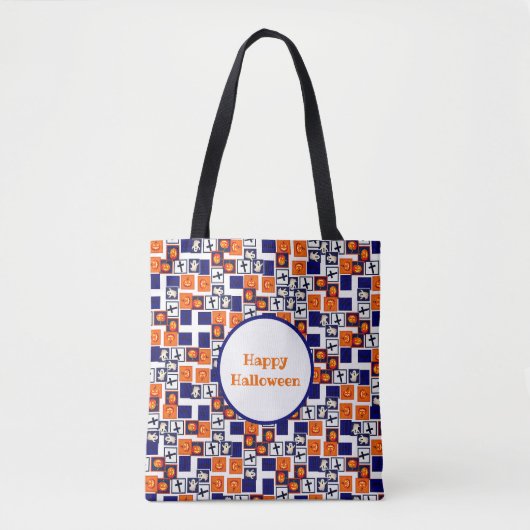 speels Halloween-thema patroon Tote Bag (Voorkant)