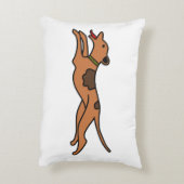 Speels Hardloophondenaccentkussen – puur katoen Accent Kussen (Achterkant (Verticaal))