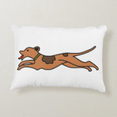 Speels Hardloophondenaccentkussen – puur katoen Accent Kussen (Achterkant)