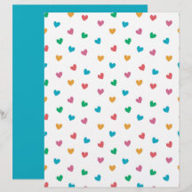 Speels Hartjes Patroon Scrapbook Papier