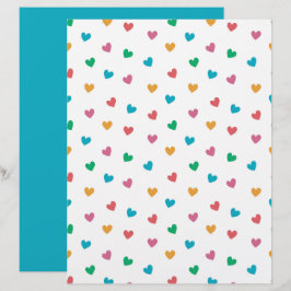 Speels Hartjes Patroon Scrapbook Papier