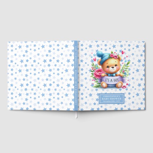 Speels Het is een jongen teddybeer gastenboek voor (Volledig)