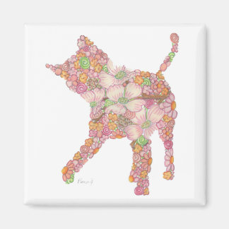 Speels Kat in pINK Magnet