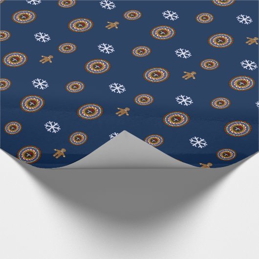 Speels kerst inpakpapier (Hoek)