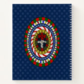 Speels Kerst Spiraalvormig Notitieboek (Achterkant)