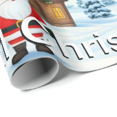 Speels kerstontwerp cadeaupapier (Rol Hoek)