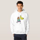 Speels Kind met grote gele banaan Hoodie (Voorkant volledig)