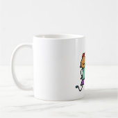 Speels Kind met grote gele banaan Koffiemok (Links)