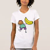Speels Kind met grote gele banaan T-shirt (Voorkant)