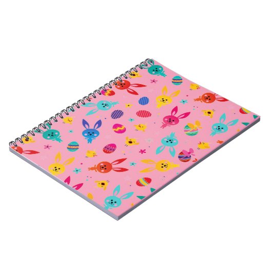 Speels & kleurrijk ontwerp kids Spiral Notebook Notitieboek (Linkerzijde)