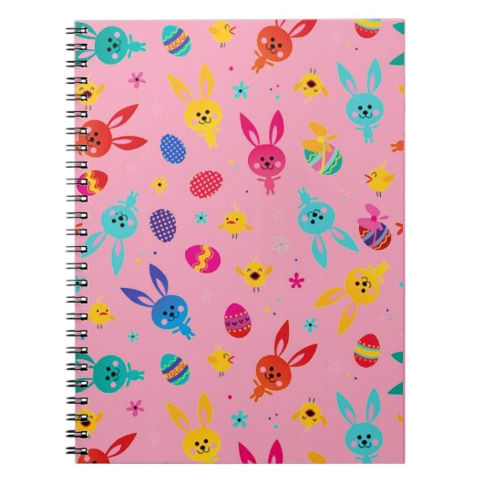 Speels & kleurrijk ontwerp kids Spiral Notebook Notitieboek (Voorkant)