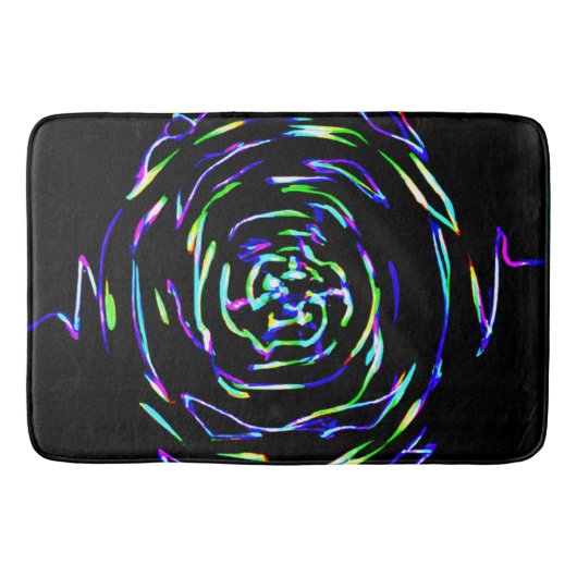 Speels kleurrijk patroon badmat (Voorkant)