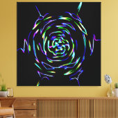 Speels Kleurrijk Patroon Canvas Afdruk (Insitu (Woonkamer))