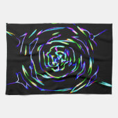 Speels kleurrijk patroon theedoek (Horizontaal)