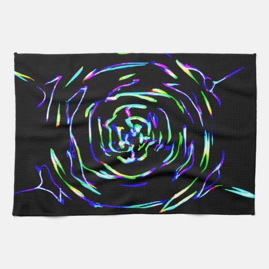 Speels kleurrijk patroon theedoek (Horizontaal)