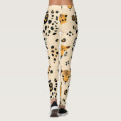 Speels Leopard Heads patroon Leggings (Achterkant)
