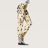 Speels Leopard Heads patroon Leggings (Rechts)